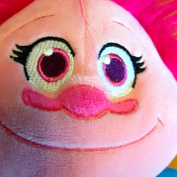 2019 BUILD A BEAR WORKSHOP 25" TROLLS, QUEEN POPPY With Pink B-A-B CINCH SACK. - Picture 9 of 13